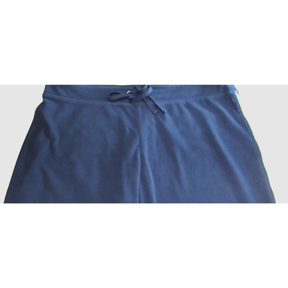 Tek Gear Mens Junior Large Sweatpants Navy Blue Lime Green Straight Leg Lounge - Picture 14 of 14